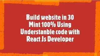 Build website a Website In 30 mint Easily 100%