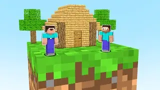 НУБ И ПРО ВЫЖИВАЮТ НА БОЛЬШОМ БЛОКЕ ЗЕМЛИ В МАЙНКРАФТ ! НУБИК ПРОТИВ ТРОЛЛИНГ ЛОВУШКА В MINECRAFT