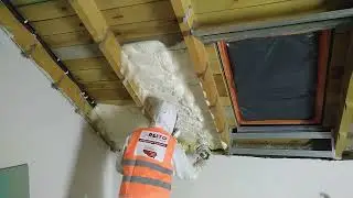 Resto izolacje - ocieplenie poddasza pianka SealGuard 500 w okolicach Koła.