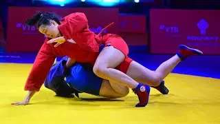 IUDINA Polina vs HRAMATNEVA Palina. Juniors female 80 kg. European SAMBO Championships 2023