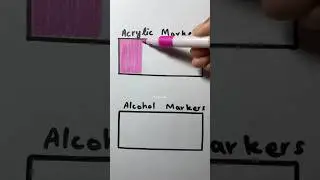 Acrylic Markers VS Alcohol Markers✨🩷💜