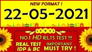 🔥IELTS LISTENING PRACTICE TEST 2021 WITH ANSWERS | 22.05.2021