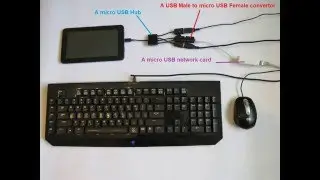 How to setup a Wired internet tablet with wired keyboard and mouse?