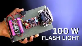 How To Make Super Bright 12V 20W Flashlight⚡️Led Blaster