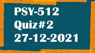 PSY512 Quiz 2 Gender Issues In Psychology