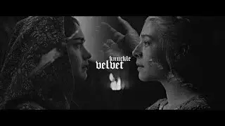 alicent & rhaenyra | shed your knuckle velvet.