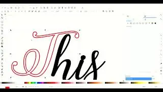Editing text in Inkscape using node editing
