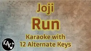 Run Karaoke - Joji Instrumental Original Lower Higher Female Key