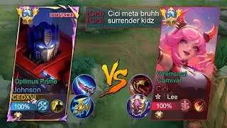 JOHNSON VS. META CICI TRASHTALKER!! (Best way to counter meta heroes💀)
