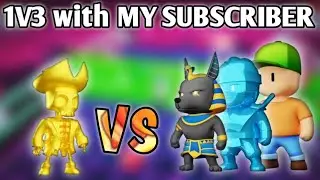 1V1 WITH MY 3 DIFFERENT SUBSCRIBER [PRICE IS STUMBLE PASS] #stumbleguys