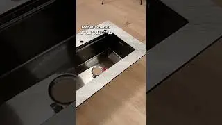 Установка мойки  подстольного монтажа в столешницу с compact плиты 12мм