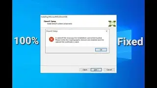 How To Fix a Cabinet file necessary for Installation cannot be trusted on Windows 10 - 2022