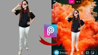 PicsArt Smoke Bomb Effect|PicsArt Photo Editing|PicsArt Background Change|Picsart Editing New style
