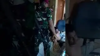 Viral!!! Preman Dihajar TNI Sampai Minta Ampun