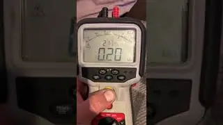 Megger tester testing