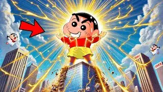 Shinchan Became The Strongest Light Element God 😱 | Roblox Elemental Powers Tycoon | Funny Game 😂