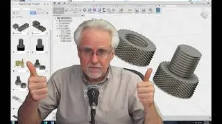 Learn Fusion 360 or Die Trying LESSON 8: Design Knurled Nut and Bolt for 3D Printer