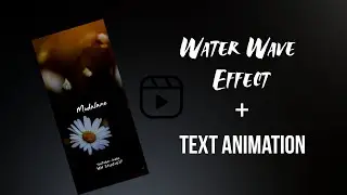 Trending Water Wave Screen Effect Alight Motion | Full Screen With Lyrics | MH Studio17 🖤✨