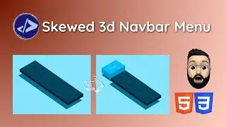 Skewed 3d Navbar | Customized Dev | Skewed 3d Navbar Menu using HTML & CSS