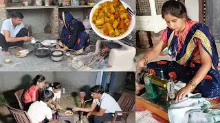 🌺कुछ ऐसे होती है🌧️बारिश के मौसम में हमारी🌞सुबह की शुरूआत🌾wheat flour healthy😋nashta recipe#village