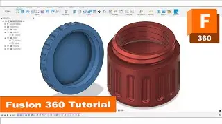 Fusion 360 Tutorial 3D Models for Printing Download & Change Jar with Standard Thread