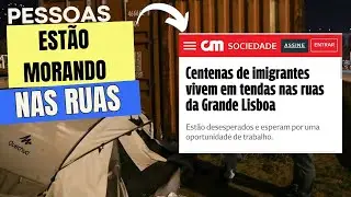 Pessoas vivendo nas ruas em Portugal