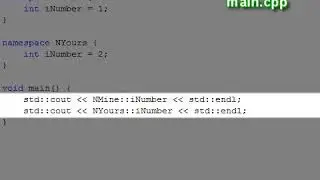 C plus plus Console Lesson 15 -  Namespace Essentials