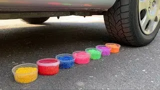 Crushing Crunchy & Soft Things by Car! EXPERIMENT: SLIME vs CAR