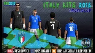 Italy World Cup 2018 kits for PES 2013