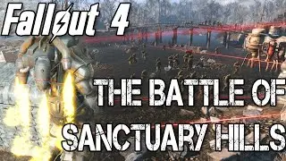 SUPER MUTANTS ATTACK SANCTUARY BASE!! | Fallout 4 Battle of Sanctuary Hills [Battlefield DeathMatch]
