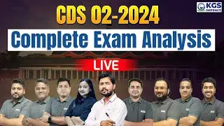CDS 02-2024 Exam Analysis Live Today | CDS 2024 Paper Solutions Live | CDS Exam Paper Analysis Today