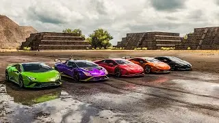 Forza Horizon 5 Drag Race: Lamborghini Huracan | Tecnica vs STO vs Evo vs Performante vs LP610-4