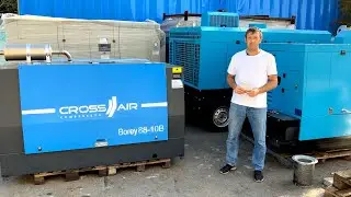 Дизельный компрессор CrossAir Borey88-10B. Обзор и демонстрация работы