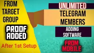 Unlimited telegram group members adding software // Telegram member add trick // Members adder