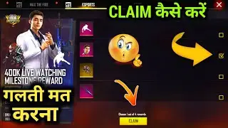 HOW TO CLAIM FFIC LIVE WATCHING REWARDS | 400K LIVE WATCHING EVENT | HOW TO GET FREE SKYLER | 2021