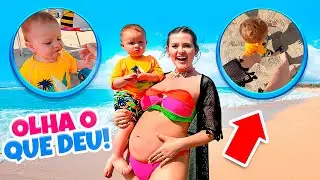 FIRST TIME AT THE BEACH WHILE PREGNANT!! 🤰🏻🏖️ *look what happened*