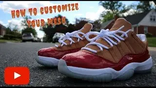 HOW TO CUSTOMIZE YOUR AIR JORDAN 11'S MESH