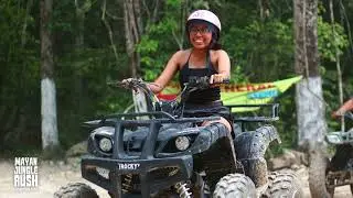 💥VISIT MAYAN JUNGLE RUSH IN CANCUN 💥 #atv #cenote #ziplines #cancun