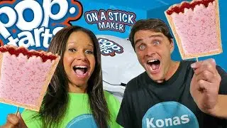 POP TART MAKER!!! Making Our Own Pop Tarts  || Product Review || Konas2002