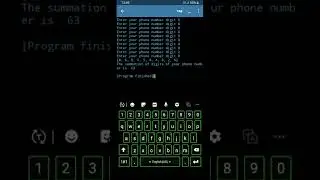 Phone number's digits sum with #pythonprogramming