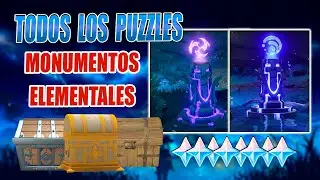 TODOS LOS PUZZLES MONUMENTOS ELEMENTALES HYDRO Y ELECTRO /  ENKANOMIYA / GENSHIN IMPACT 2.4