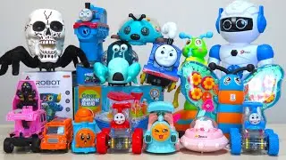 Put the batteries into the toys