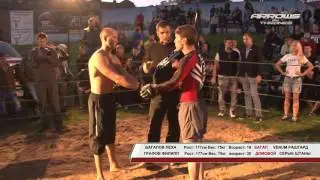 The python technique worked, strangled the opponent!