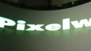 360 degree curved Projection video screen with two Pixelwarp servers