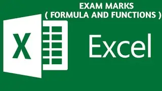 Exam Marks Formula And Function In Ms Excel | Report Card | Result Sheet | For Beginners | Anmol