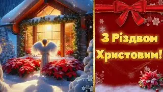 З Різдвом Христовим!✨Щасливого Різдва! Чудове привітання З Різдвом Христовим!