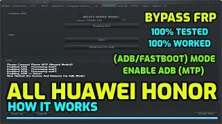 All Huawei/Honor FRP Tool | Enable ADB (MTP) | (MTP/fastboot/ADB) | 100% tested Exclusive