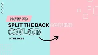 HTML & CSS - How to Split a Background color || background two color