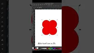 Inkscape Tutorial. make heart in 20 s 