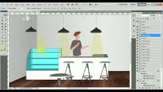 Adding Objects To The Illustration In Photoshop
